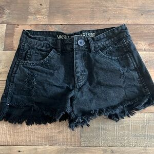 VANILLA STAR Black Denim Jean FESTIVAL SHORTS Size 5